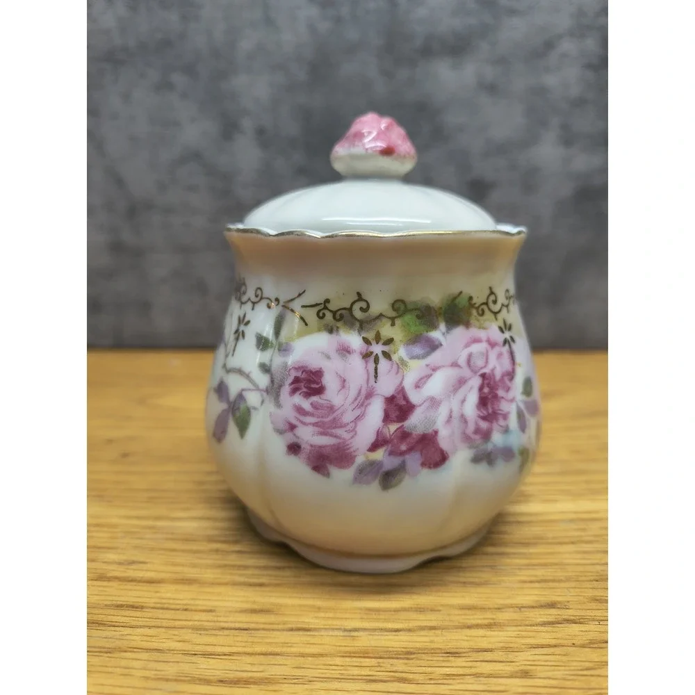 Royal Crown Chantilly Sugar‎ Bowl With Lid VTG 1937 Japan